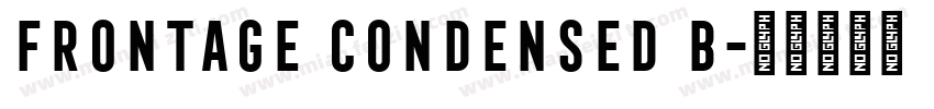 Frontage Condensed B字体转换